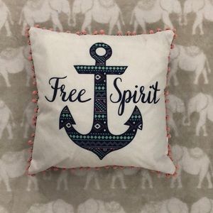 Free Spirit Square Pillow 14”x14”